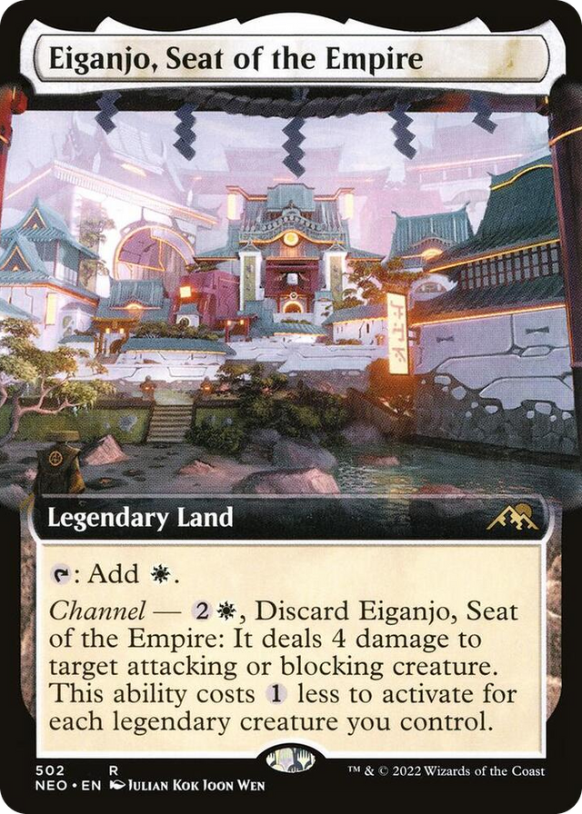 0502 Eiganjo, Seat of the Empire (Extended Art) R Kamigawa: Neon Dynasty