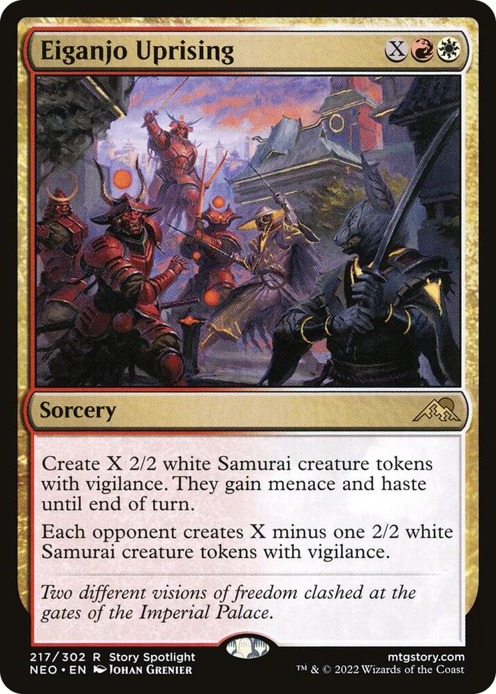 0217 Eiganjo Uprising R Kamigawa: Neon Dynasty