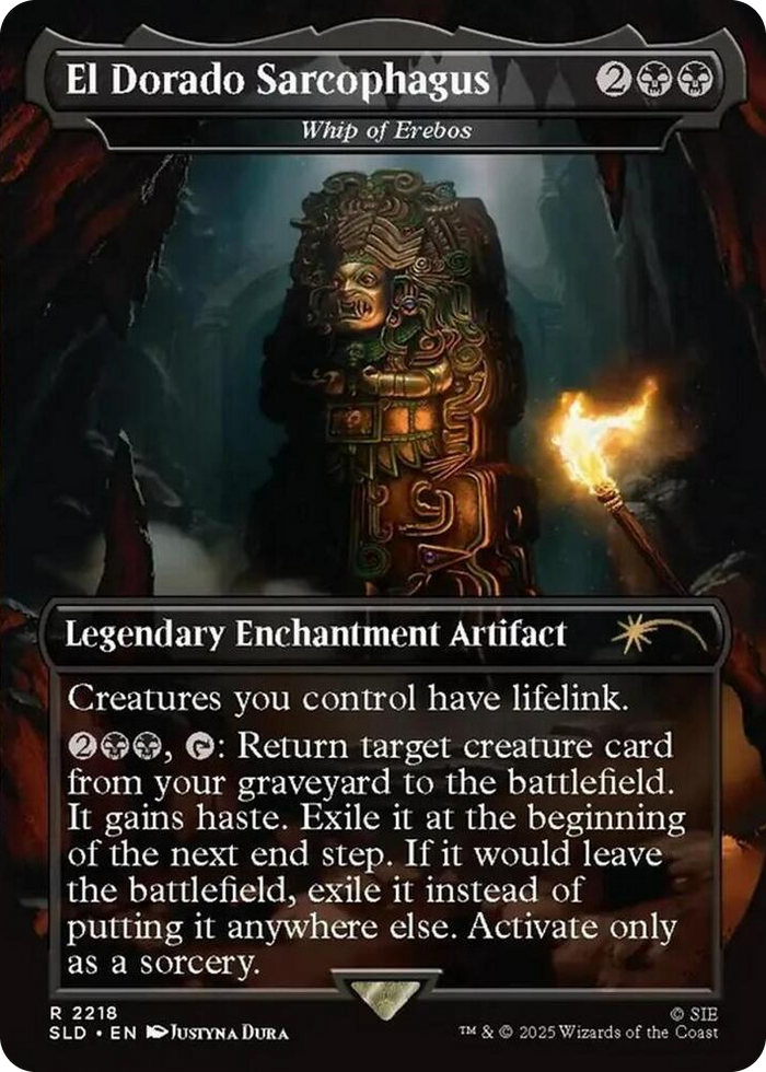 El Dorado Sarcophagus - Whip of Erebos #2218 R - Secret Lair Drop Series Pokemon card