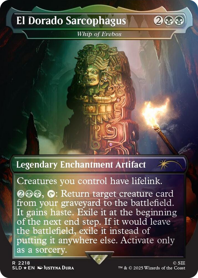 2218 El Dorado Sarcophagus - Whip of Erebos (Rainbow Foil) R Secret Lair Drop Series