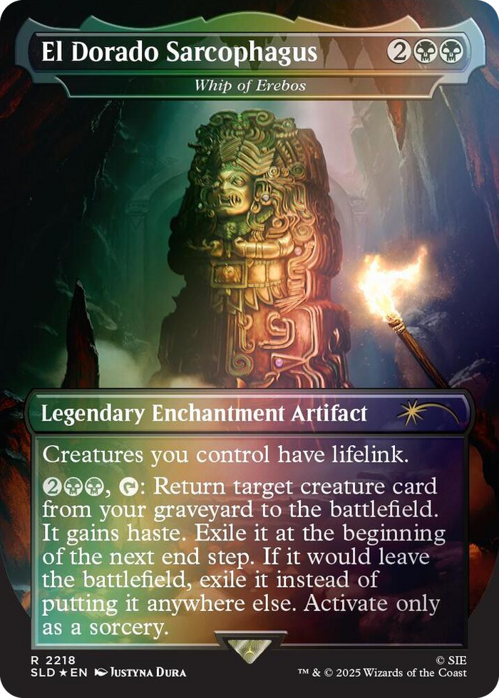 El Dorado Sarcophagus - Whip of Erebos (Rainbow Foil) #2218 R - Secret Lair Drop Series Pokemon card