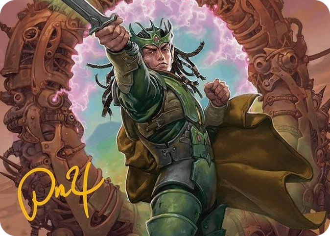 Eladamri, Korvecdal Art Card (Gold-Stamped Signature) #9 S - Art Series: Modern Horizons 3 Pokemon card