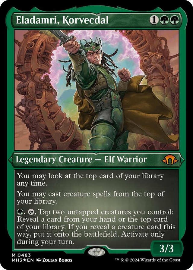 0483 Eladamri, Korvecdal (Foil Etched) M Modern Horizons 3