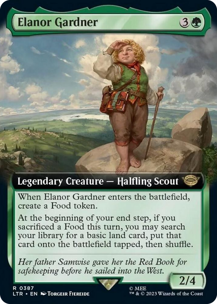Elanor Gardner (Extended Art) #387 R - Universes Beyond: The Lord of the Rings: Tales of Middle-earth Pokemon card
