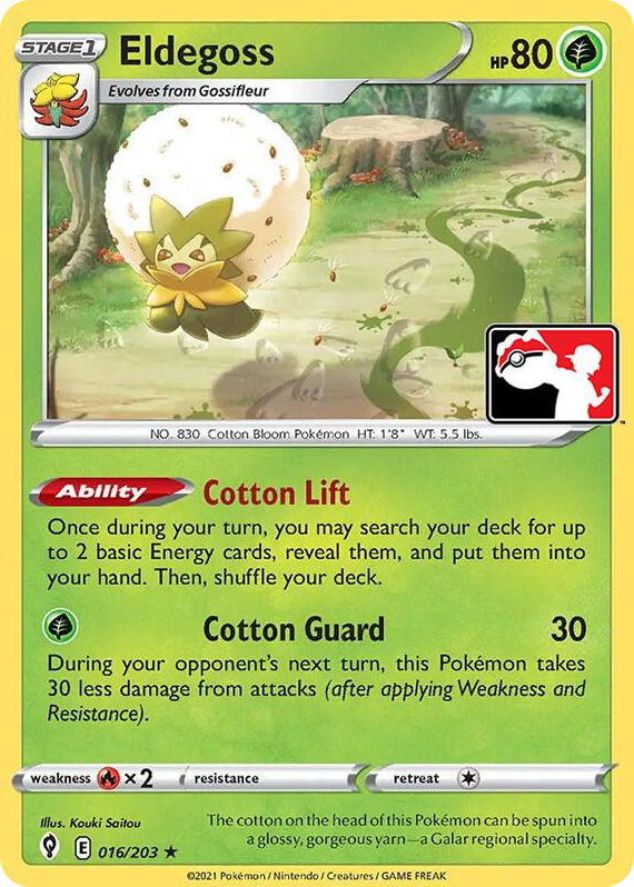 0016 Eldegoss Rare Prize Pack Series Cards