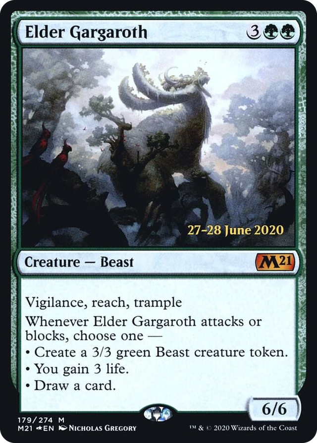 0179 Elder Gargaroth M Prerelease Cards