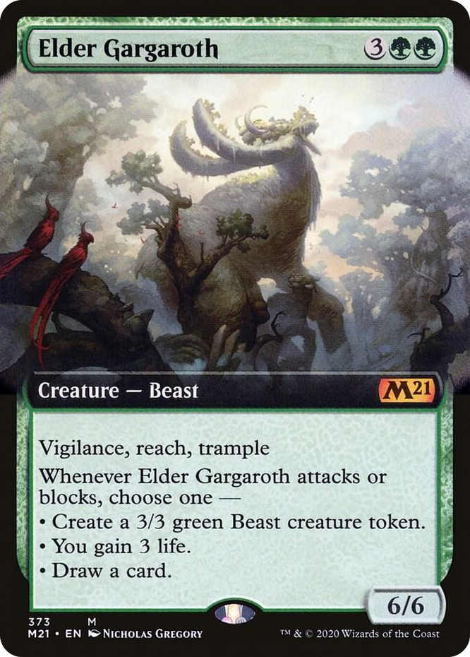 0373 Elder Gargaroth (Extended Art) M Core Set 2021
