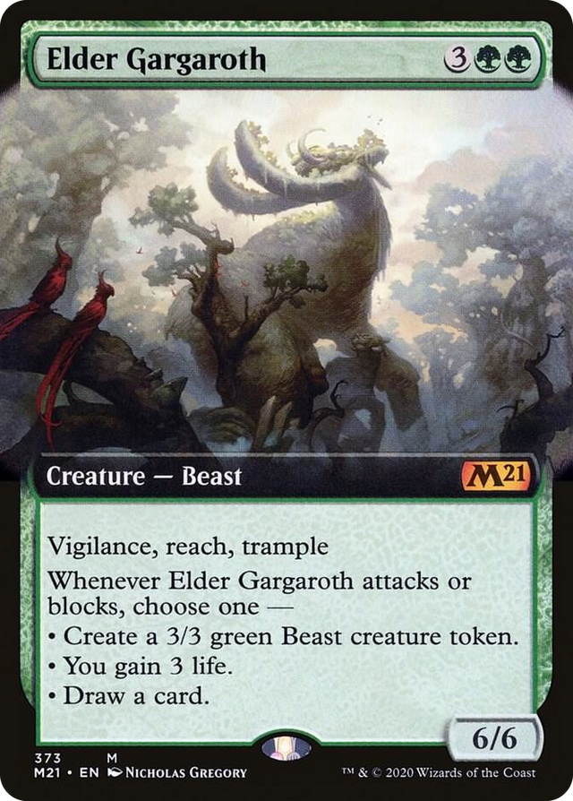 0373 Elder Gargaroth (Extended Art) M Core Set 2021