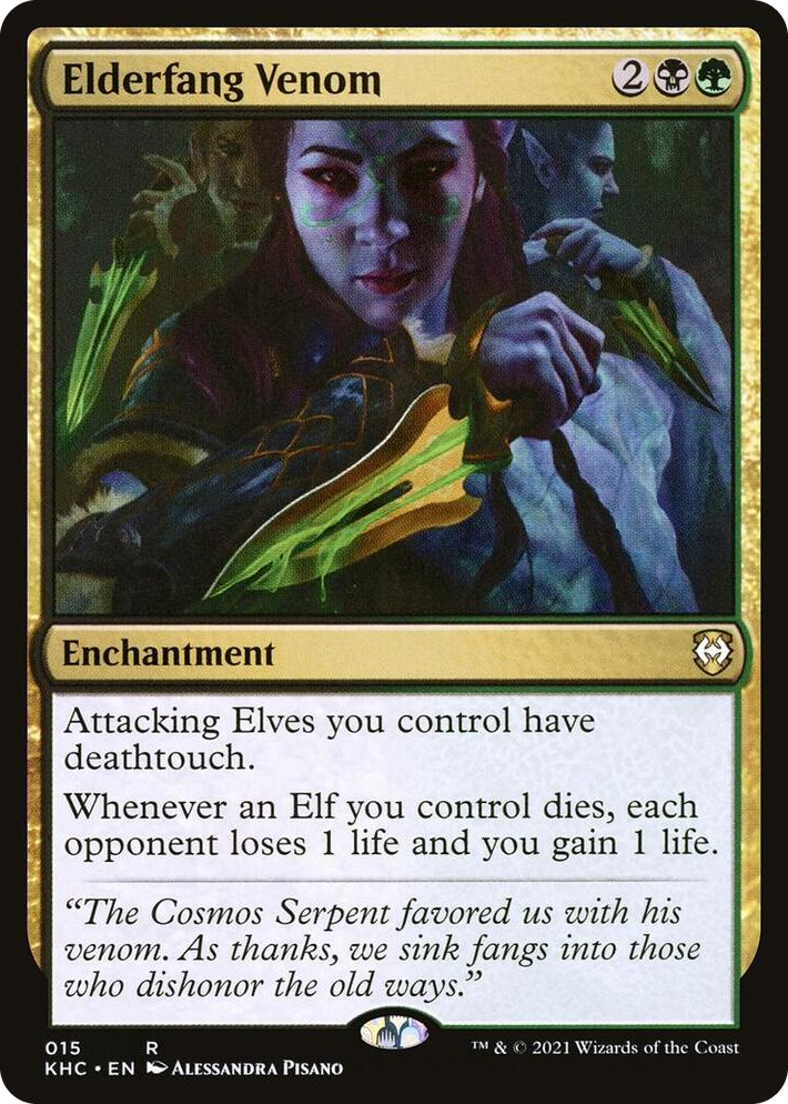0015 Elderfang Venom R Commander: Kaldheim
