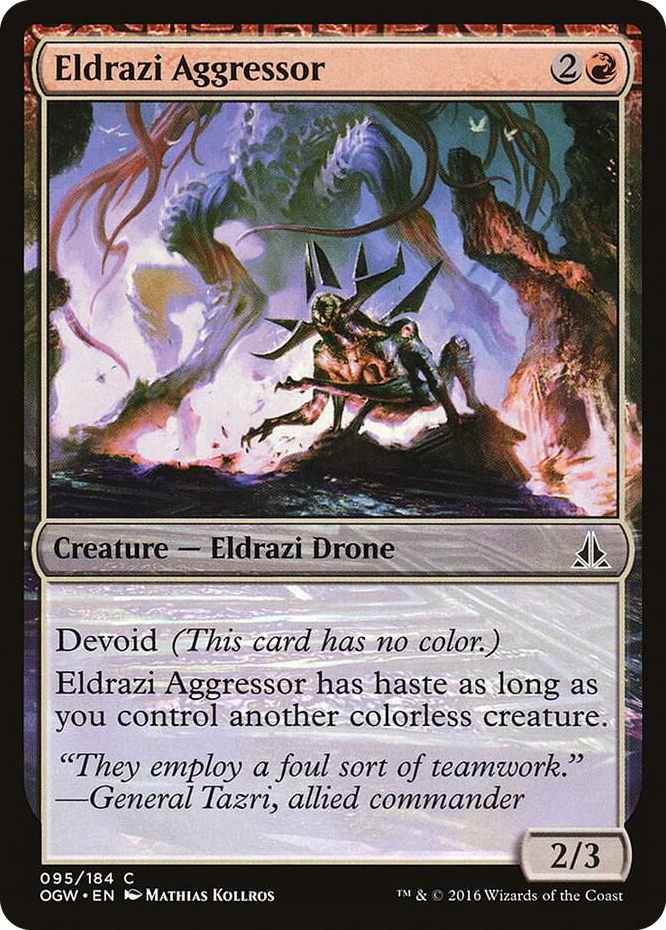 Eldrazi Aggressor #95 C - Oath of the Gatewatch Pokemon card