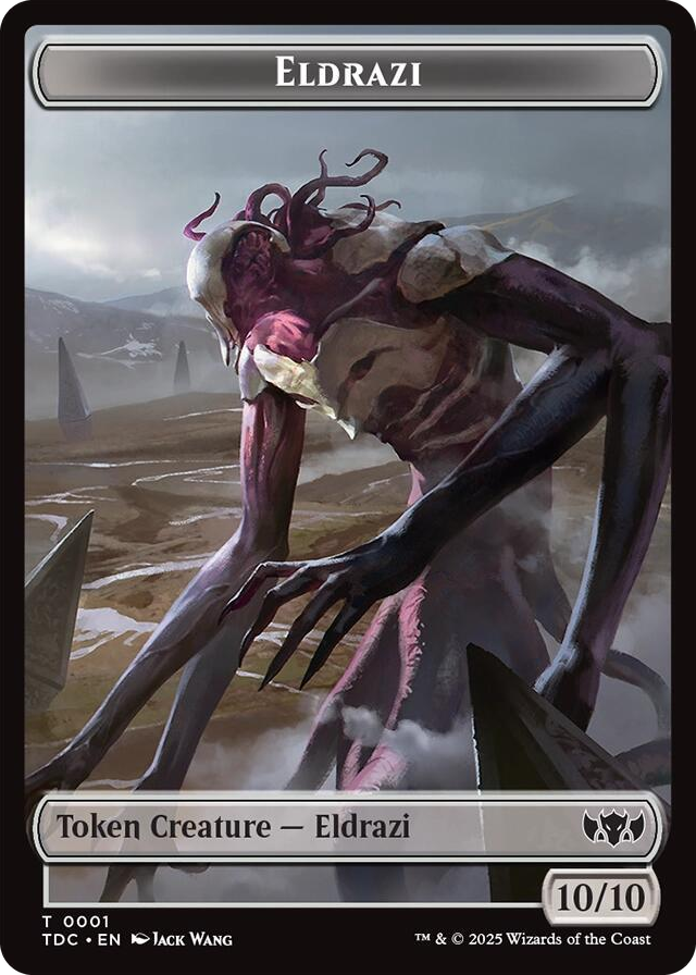 Eldrazi // Citizen Double-Sided Token #1 T - Commander: Tarkir: Dragonstorm Pokemon card