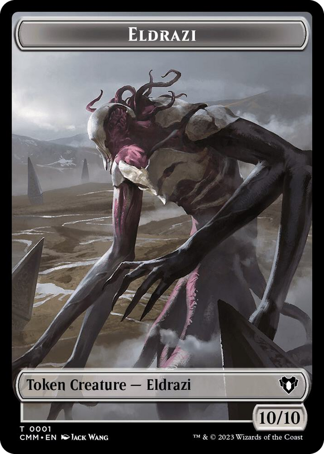 0001 Eldrazi // Elemental (0025) Double-Sided Token T Commander Masters