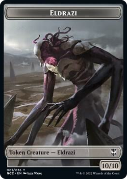 0001 Eldrazi // Human Soldier Double-Sided Token T Commander: Streets of New Capenna