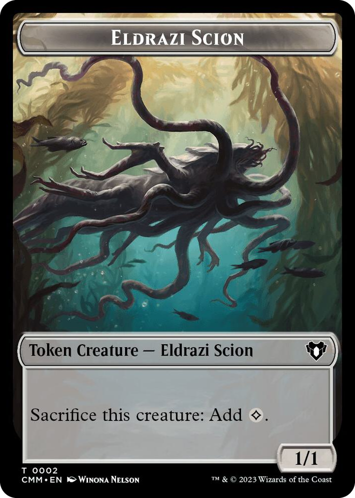 0002 Eldrazi Scion // Demon Double-Sided Token T Commander Masters