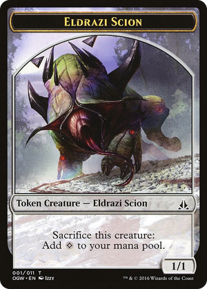 0001 Eldrazi Scion Token (001) T Oath of the Gatewatch