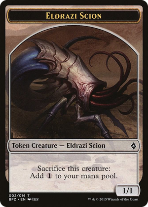 0002 Eldrazi Scion Token (002) T Battle for Zendikar