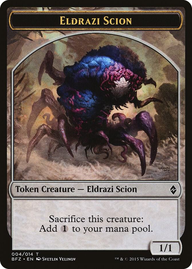 Eldrazi Scion Token (004) #4 T - Battle for Zendikar Pokemon card