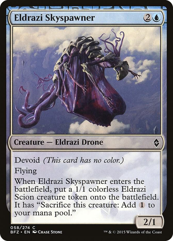 Eldrazi Skyspawner #58 C - Battle for Zendikar Pokemon card