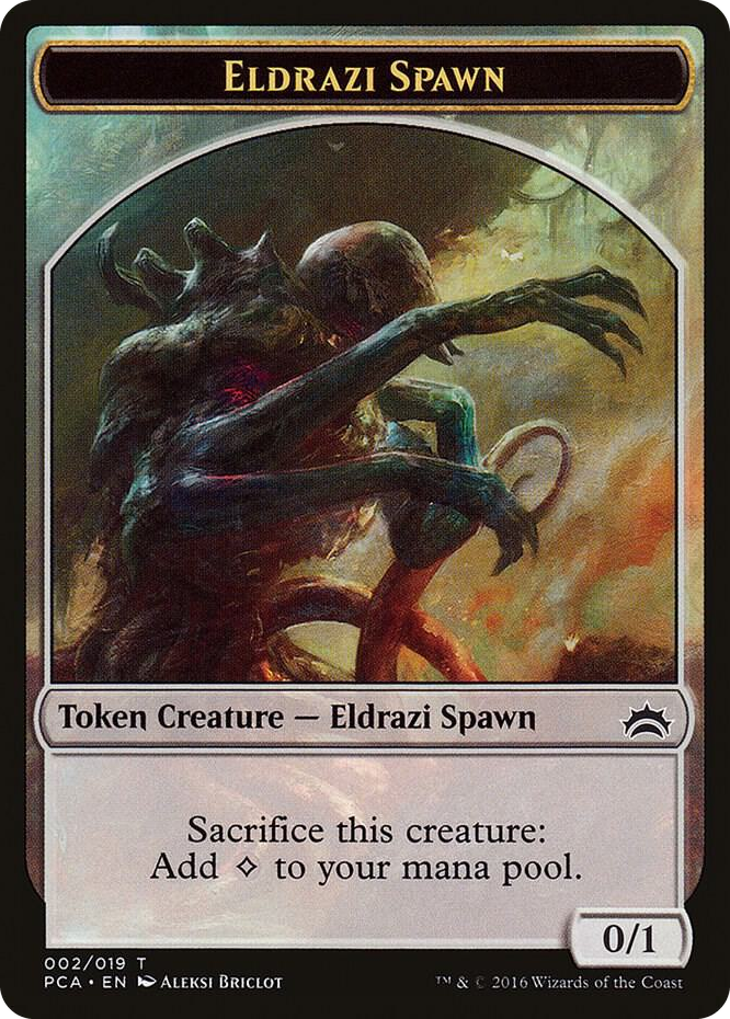 Eldrazi Spawn (002) // Eldrazi Double-Sided Token #2 T - Planechase Anthology Pokemon card