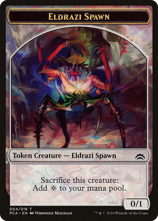 0004 Eldrazi Spawn (004) // Eldrazi Double-Sided Token T Planechase Anthology