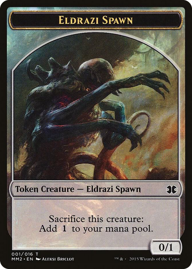 0001 Eldrazi Spawn Token (001) T Modern Masters 2015