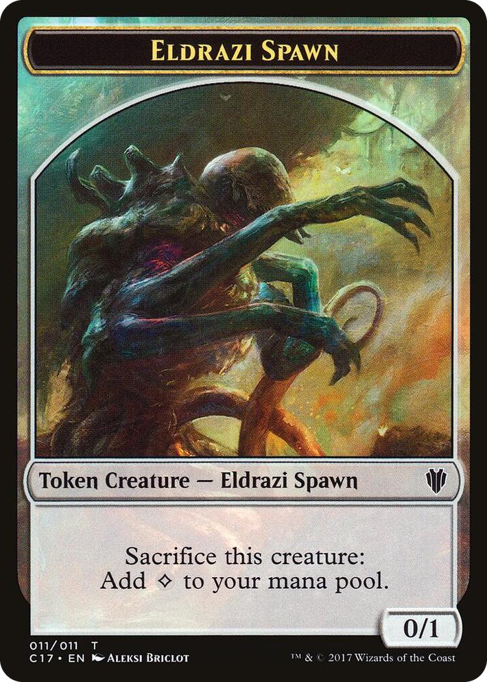 0011 Eldrazi Spawn // Vampire Double-Sided Token T Commander 2017