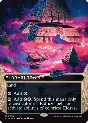 0014 Eldrazi Temple (0014) (Borderless) R Edge of Eternities: Stellar Sights
