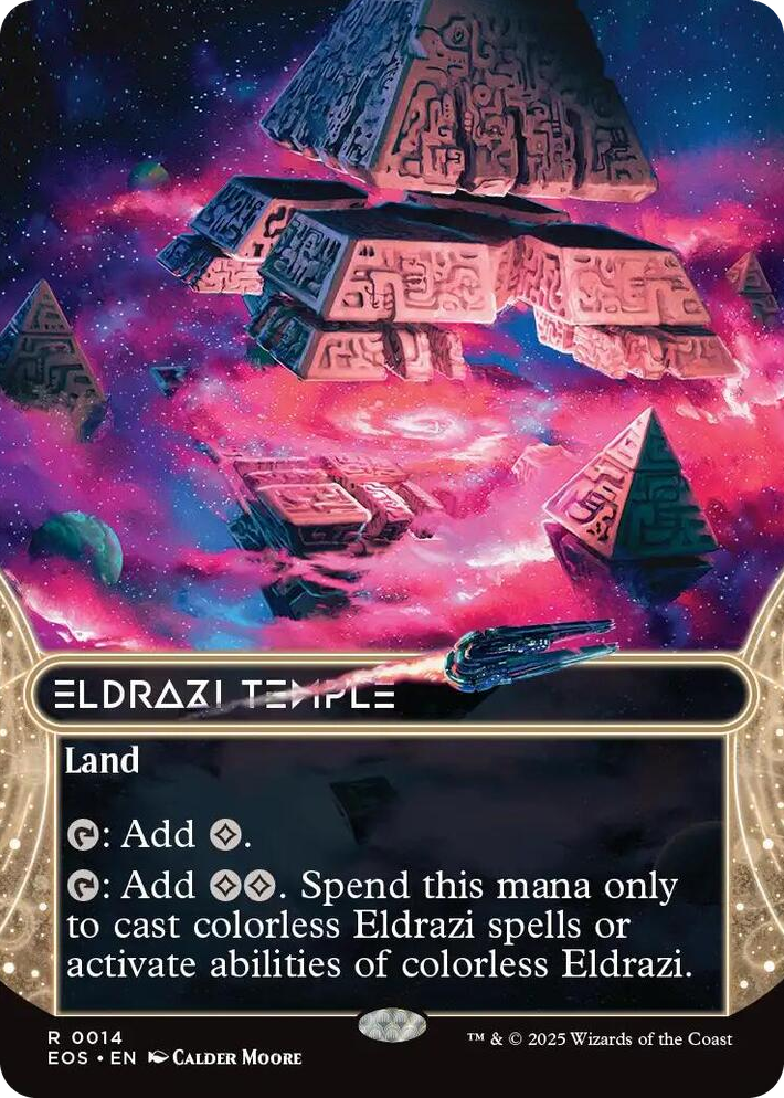 0014 Eldrazi Temple (0014) (Borderless) R Edge of Eternities: Stellar Sights
