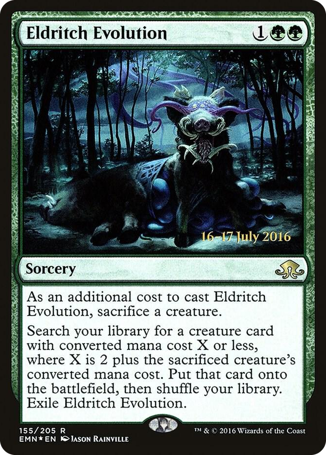 Eldritch Evolution #155 R - Prerelease Cards Pokemon card