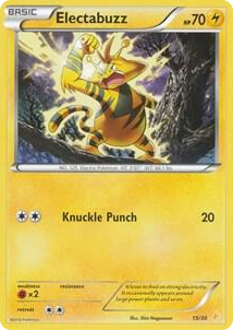 0023 Electabuzz (23) Common XY Trainer Kit: Pikachu Libre & Suicune
