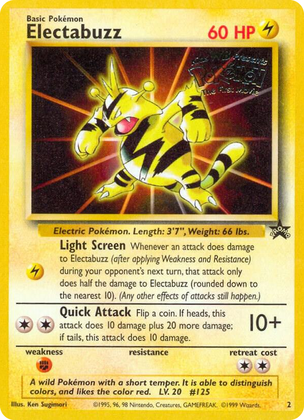 0002 Electabuzz (Movie Promo) Promo WoTC Promo