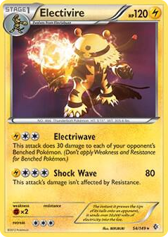 0054 Electivire - 54/149 (BW Boundaries Crossed) Rare Deck Exclusives