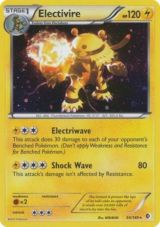 0054 Electivire - 54/149 (Cosmos Holo) Promo Blister Exclusives