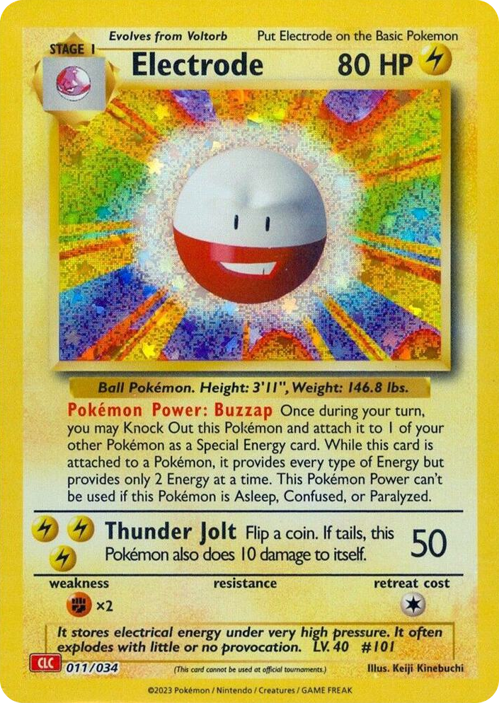 0011 Electrode Classic Collection Trading Card Game Classic