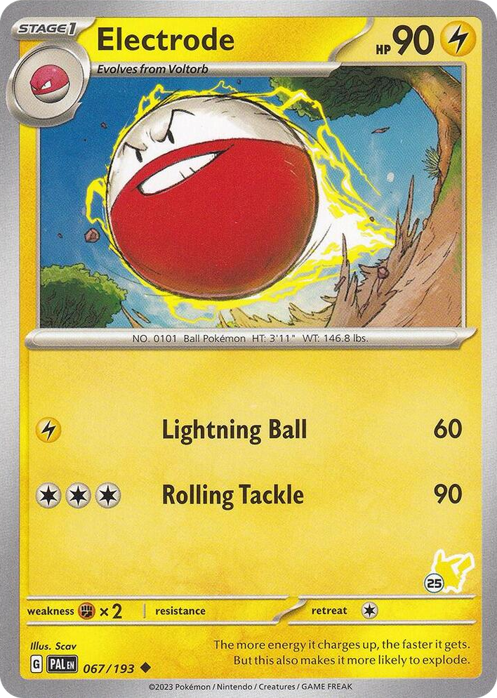 0067 Electrode - Pikachu 25 Uncommon Battle Academy 2024