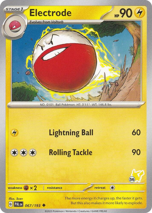 0067 Electrode - Pikachu 56 Uncommon Battle Academy 2024