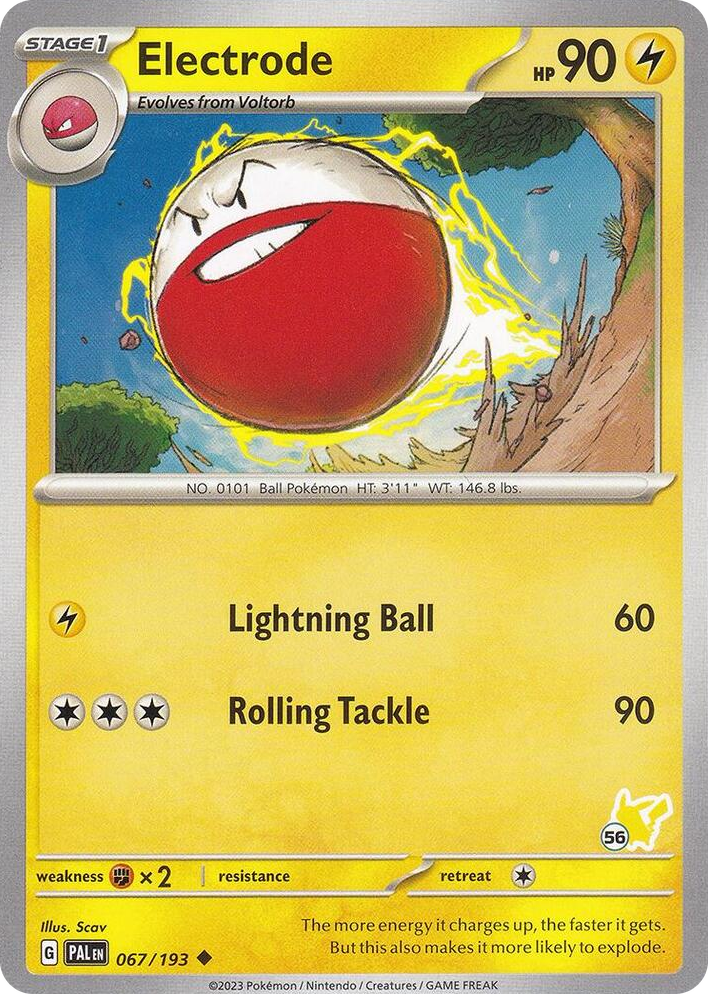 0067 Electrode - Pikachu 56 Uncommon Battle Academy 2024