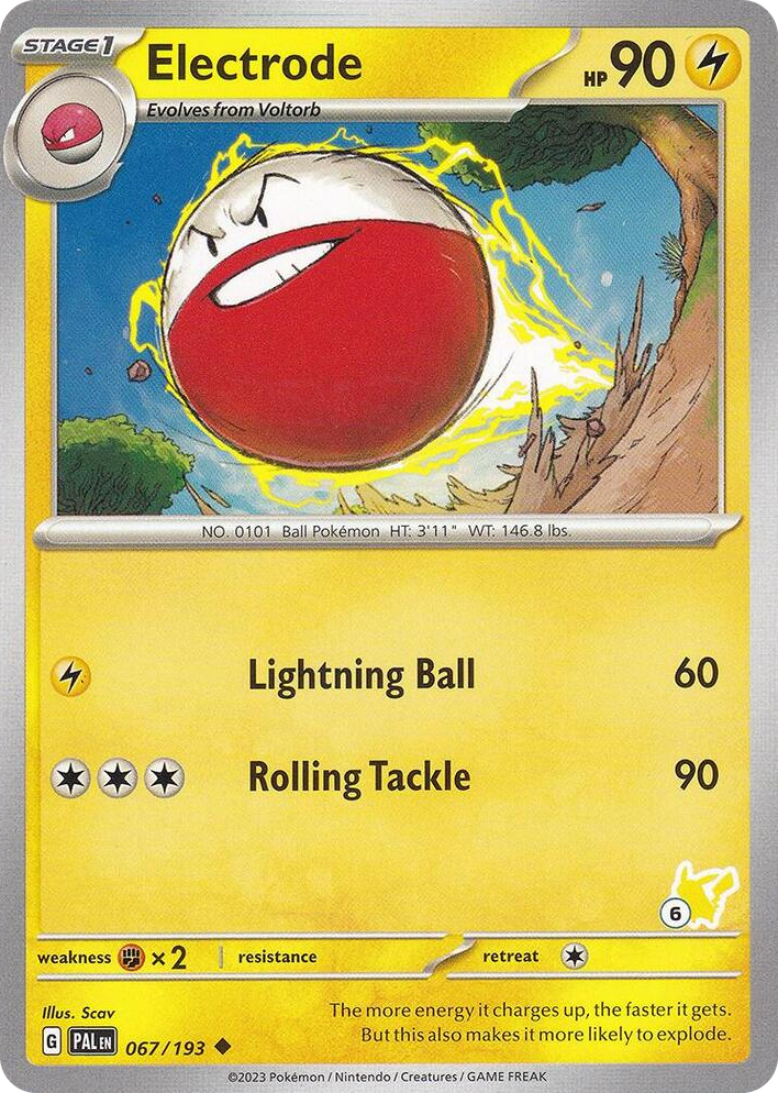 0067 Electrode - Pikachu 6 Uncommon Battle Academy 2024