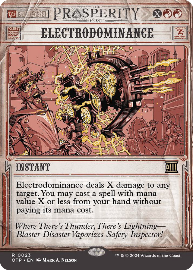 0023 Electrodominance R Outlaws of Thunder Junction: Breaking News