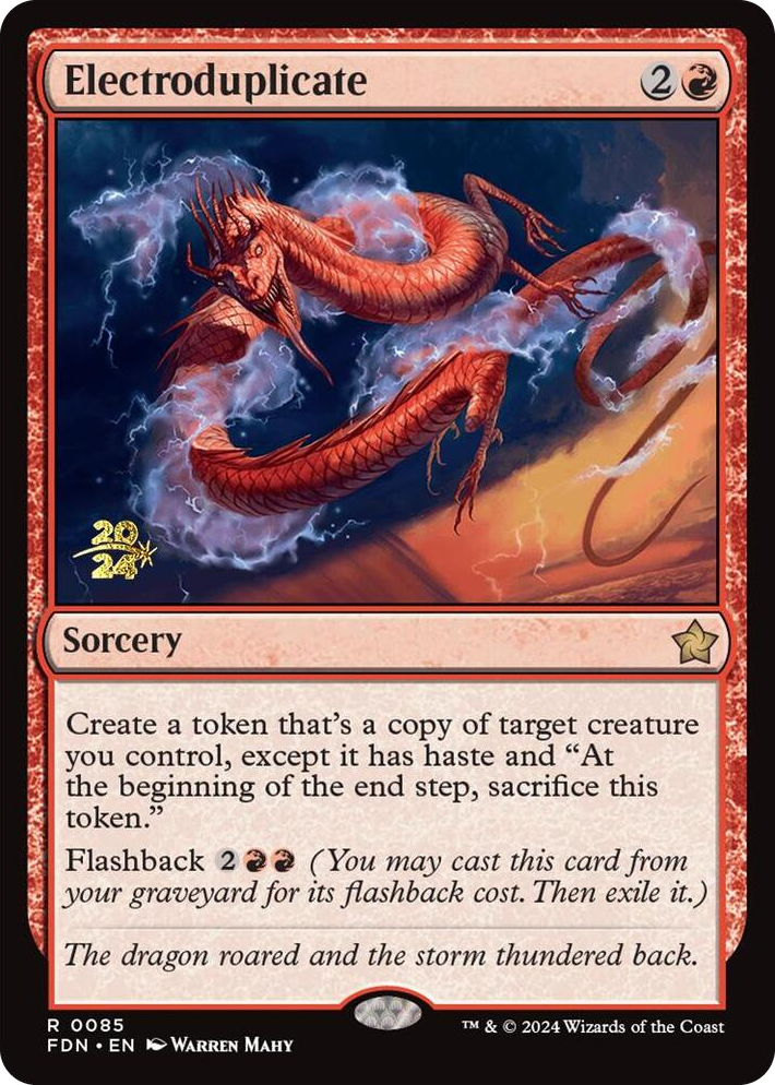 0085 Electroduplicate R Prerelease Cards