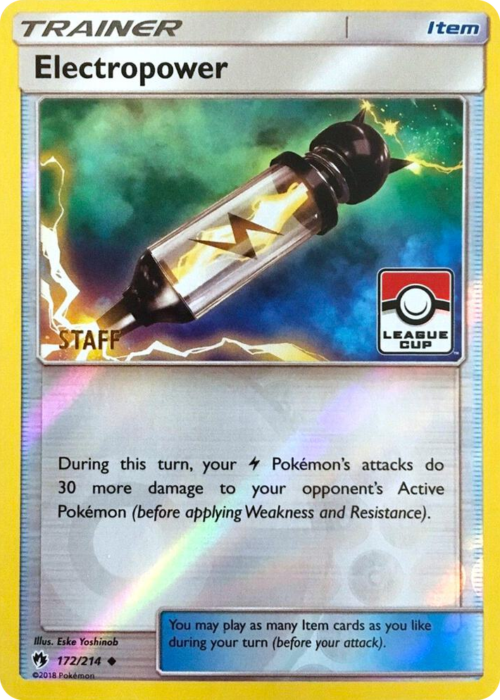 0172 Electropower - 172/214 (League Cup) [Staff] Promo League & Championship Cards
