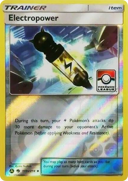 0172a Electropower - 172a/214 (Pokemon League) Promo League & Championship Cards