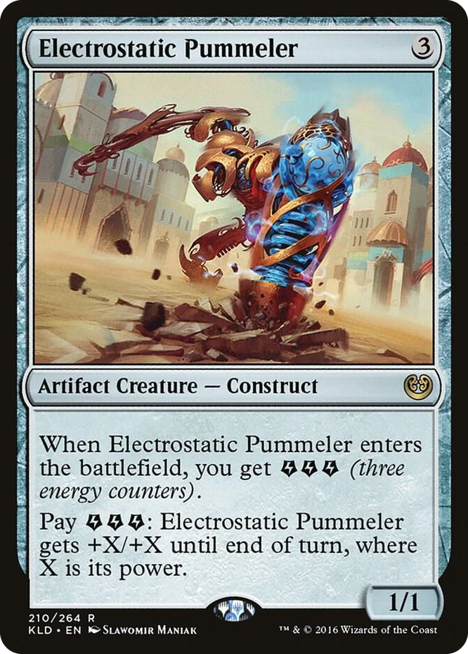 Electrostatic Pummeler #210 R - Kaladesh Pokemon card