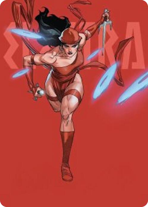 Elektra, Daughter of the Hand #25 S - Art Series: Marvel Super Heroes Pokemon card