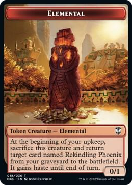 0018 Elemental (018) // Copy Double-Sided Token T Commander: Streets of New Capenna