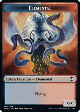 0032 Elemental (032) // Rogue Double-Sided Token T Commander: Streets of New Capenna