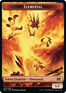 0013 Elemental // Angel Double-Sided Token T Double Masters 2022