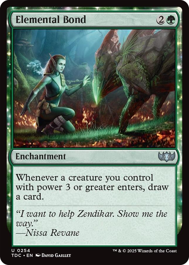 0254 Elemental Bond U Commander: Tarkir: Dragonstorm