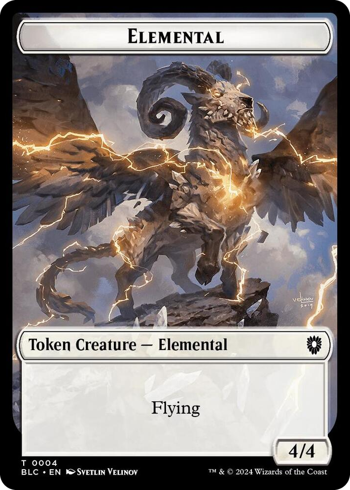 0004 Elemental // Cat Double-Sided Token T Commander: Bloomburrow