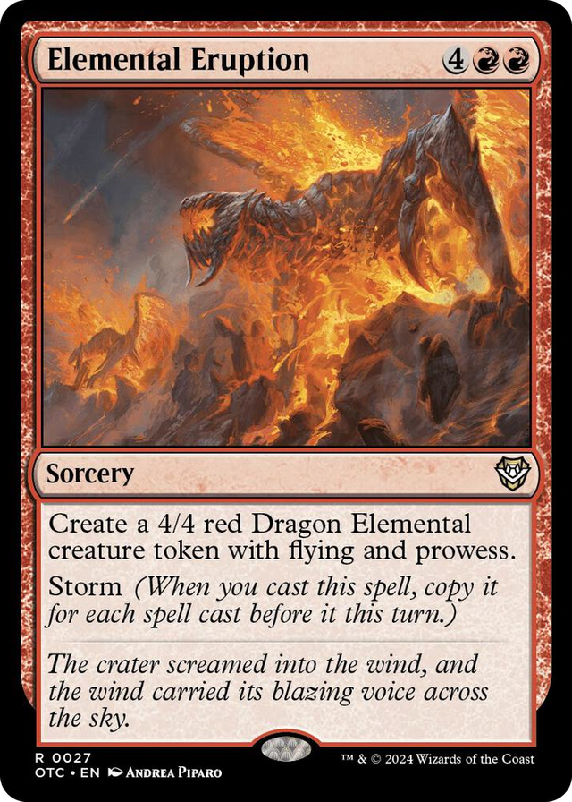 0027 Elemental Eruption R Commander: Outlaws of Thunder Junction